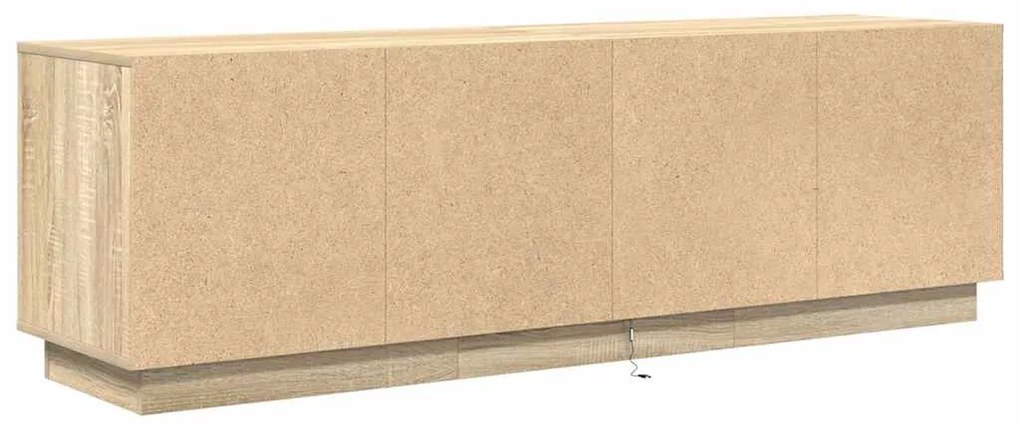 Móvel de TV com luzes LED 160,5x41x50 cm carvalho sonoma