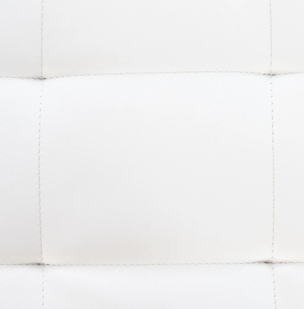 Banco Barci em couro sintético 48 x 40 x 40 cm Branco