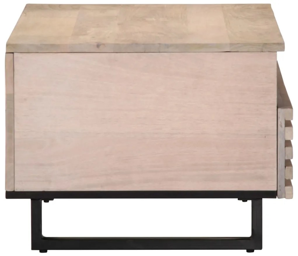 Mesa de centro 80x55x40 cm madeira de mangueira maciça