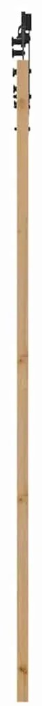 Conjunto de Porta Deslizante vidaXL com Acessórios 93x211 cm Madeira S