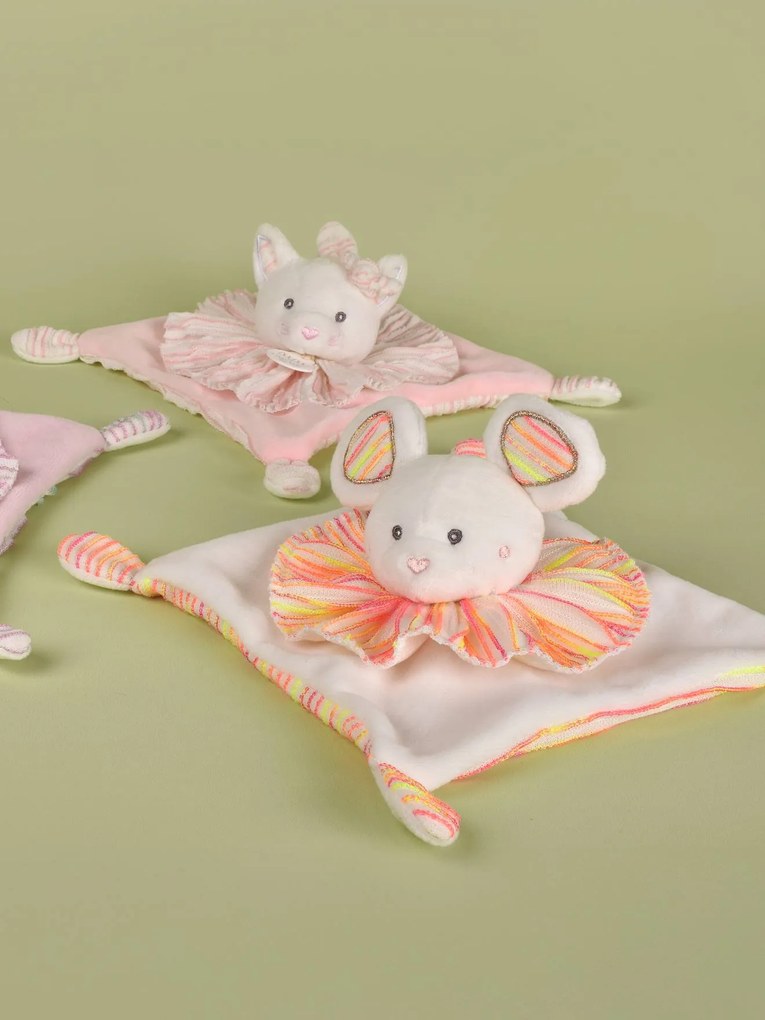 Doudou rato 20 cm DOUDOU ET COMPAGNIE branco