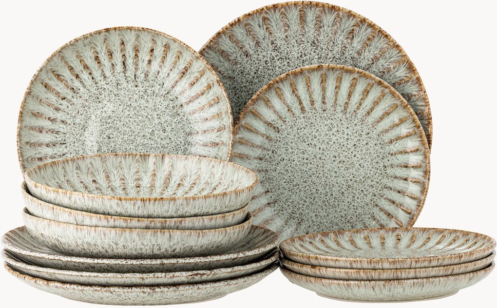 Serviço de mesa Fleur, conjunto de 12