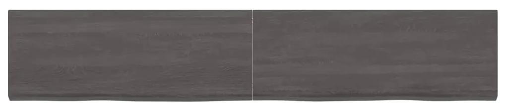 Prateleira de parede 160x30x4 cm carvalho tratado cinza-escuro