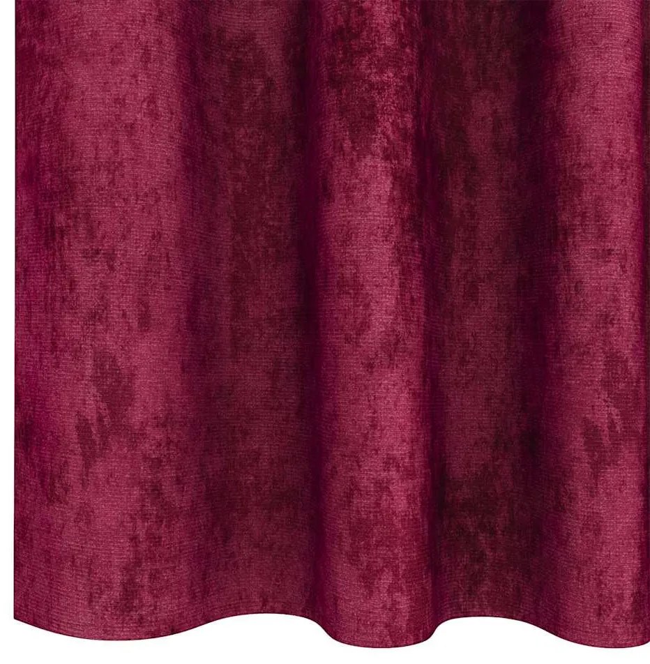 Cortinas de Veludo 2 Peças com Ilhós Vermelho Vinho 245x140 cm