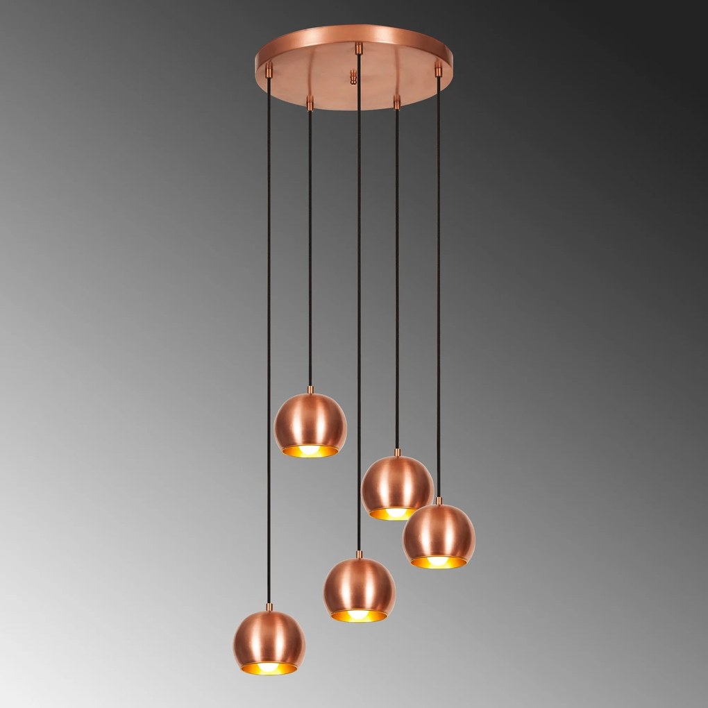 Chandelier Sivani – Cobre – Ø 48 cm x A 108 cm