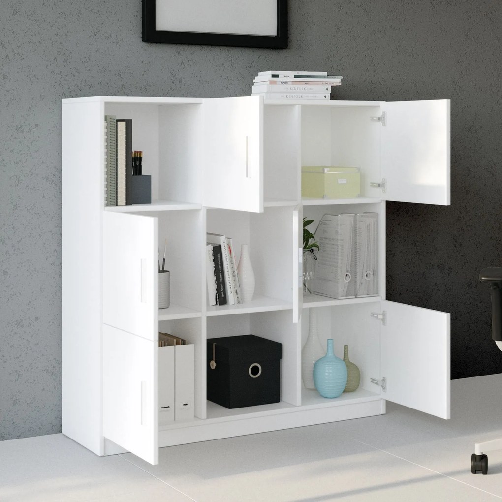 Armário Multiuso VO7 – Branco – 119,9 cm x 121,8 cm x 37,6 cm