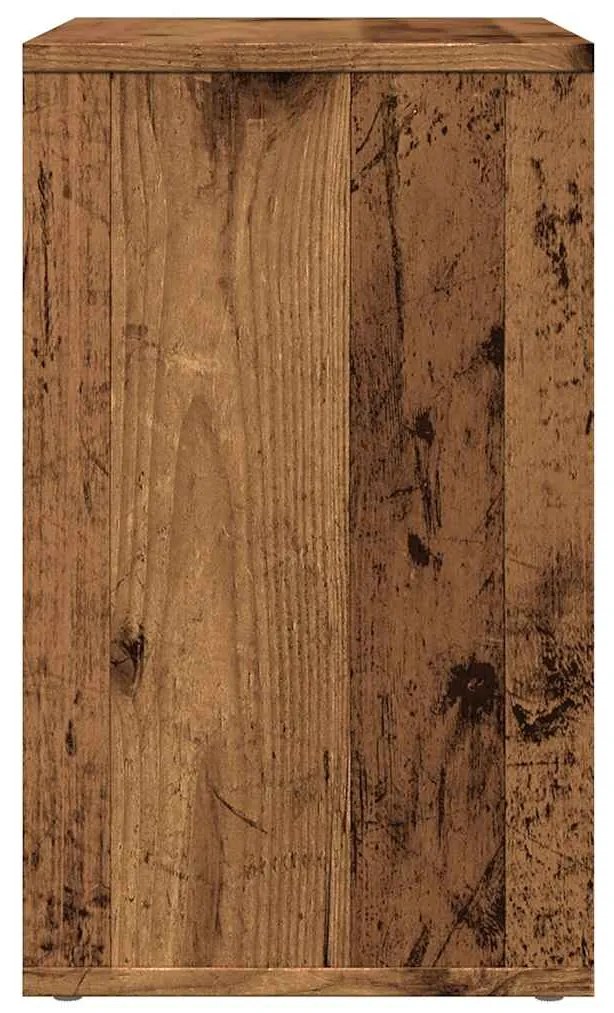 Mesa de apoio madeira velha 50x30x50 cm madeira trabalhada