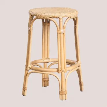 Banco Alto em Rattan (67 cm) Jachel Style NATURAL - Sklum