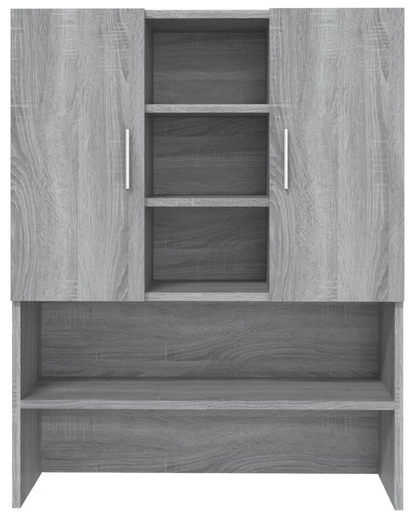 Armário máquina de lavar 70,5x25,5x90 cm sonoma cinzento