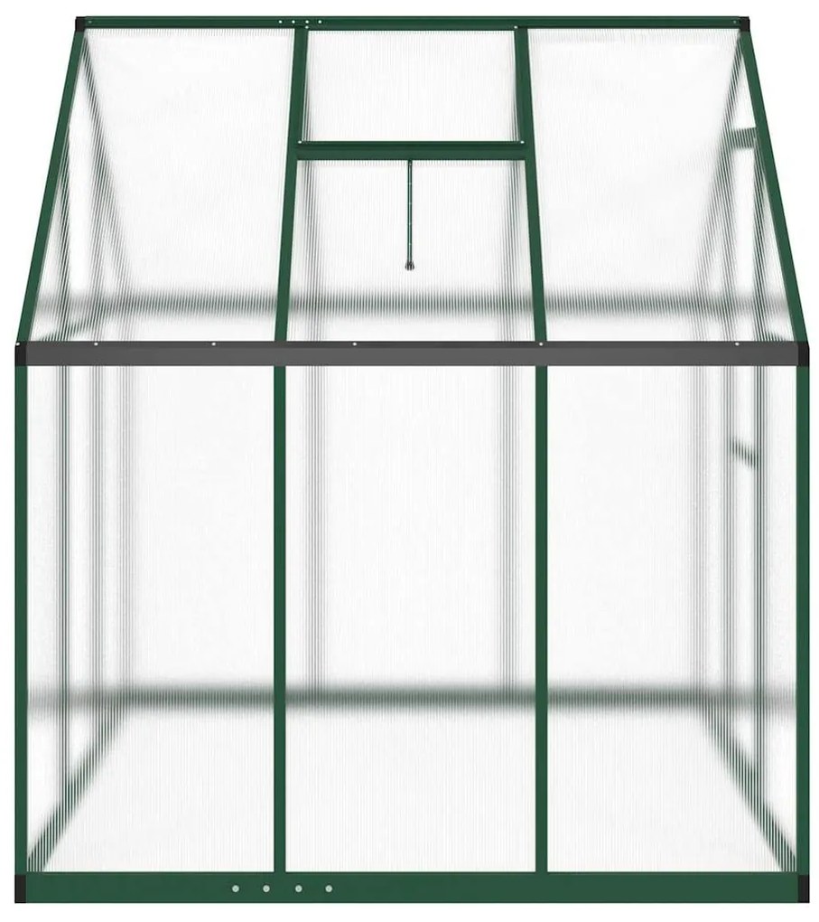 Estufa com estrutura de base 169x169x195 cm alumínio verde