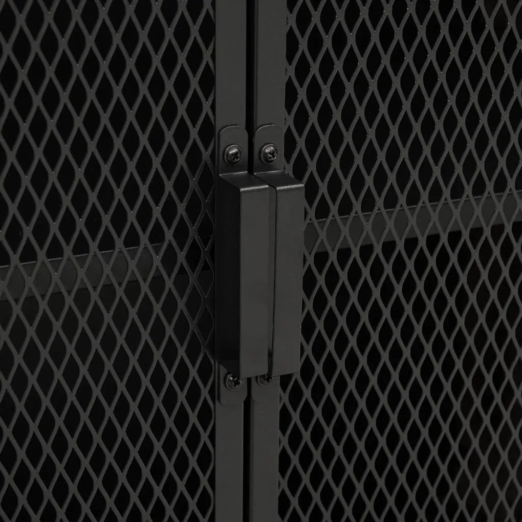 Armários arrumação 2pcs 72x36x82 cm metal e MDF cinzento