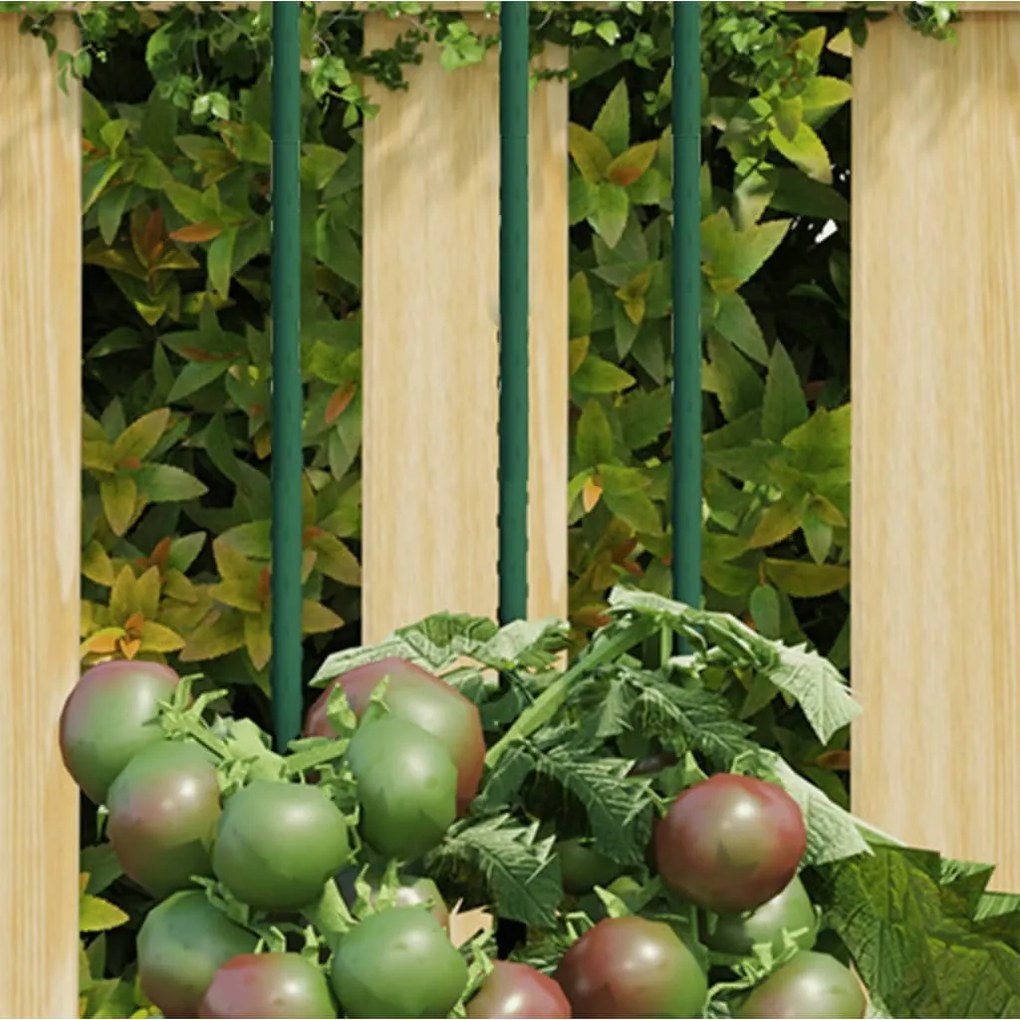 vidaXL Estaca para plantas de jardim 30 pcs 60 cm aço