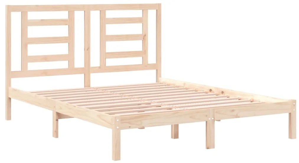 Cama sem colchão 160x200 cm madeira de pinho maciça