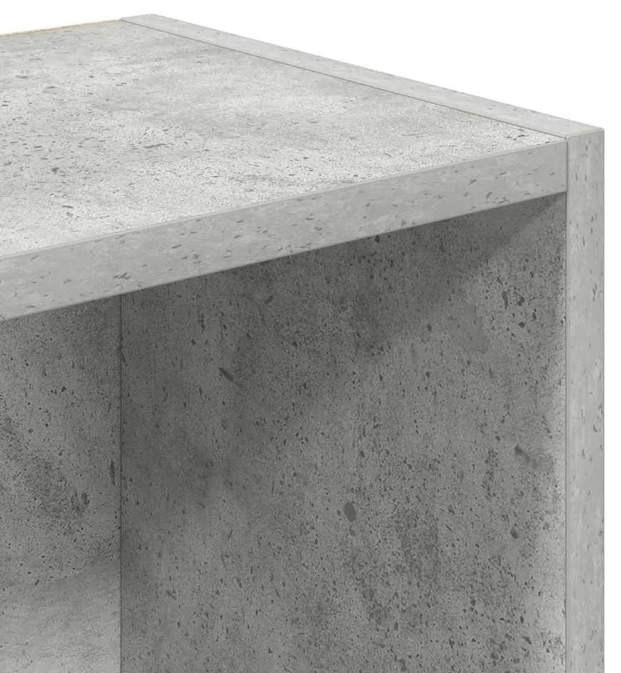Estante 31x24x102 cm derivados de madeira cinzento cimento