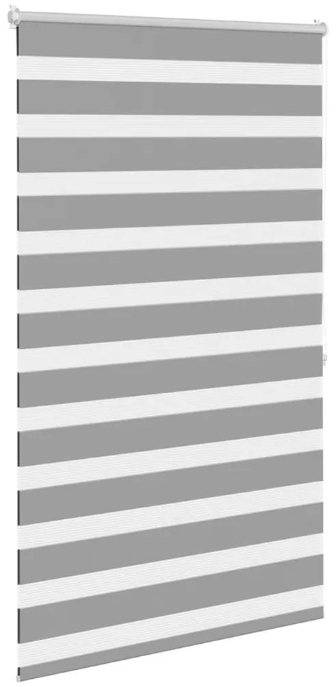 Estore de rolo 100 x 175 cm, linhas de zebra / Cinza
