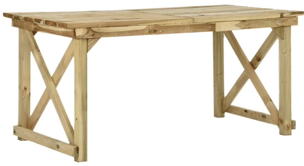Mesa de jardim 160x79x75 cm madeira