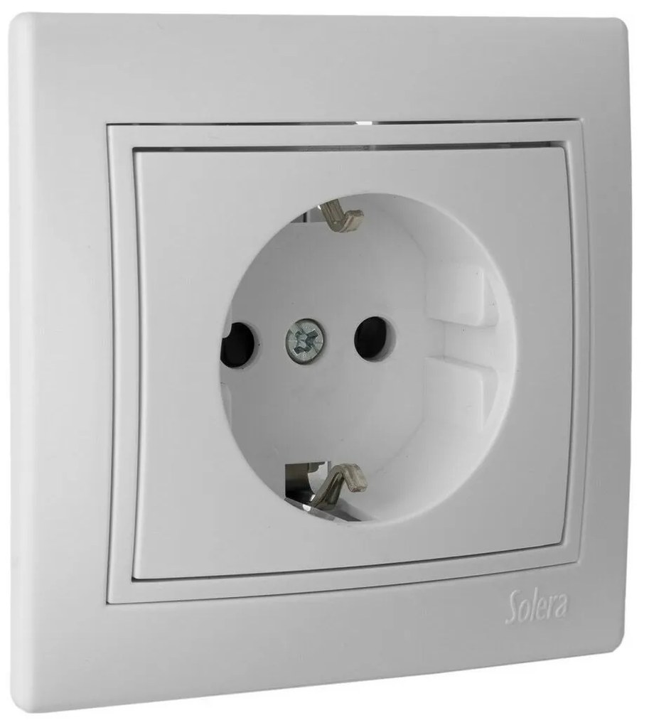 Base de encaixe Solera erp60u Europeu Bipolar 250 V 16 A Engastado