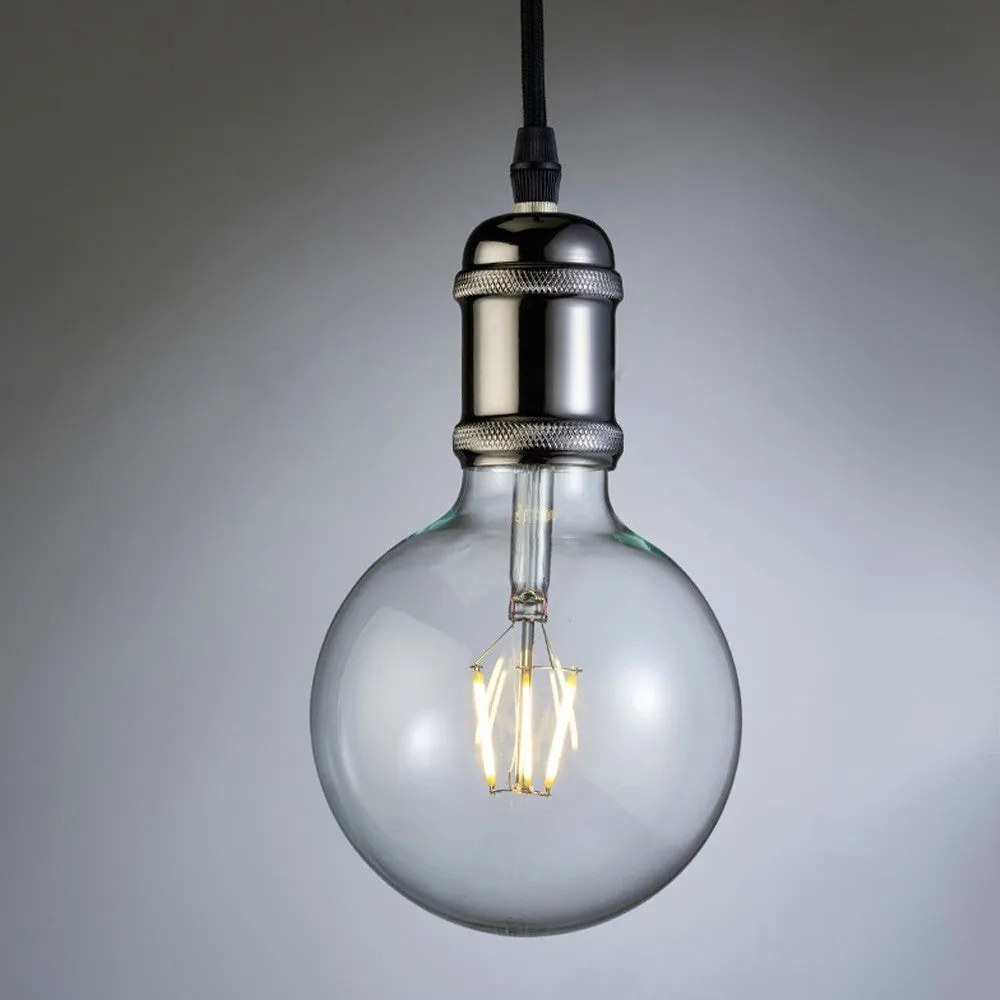 Polished Graphite Pendant Lamp Holder