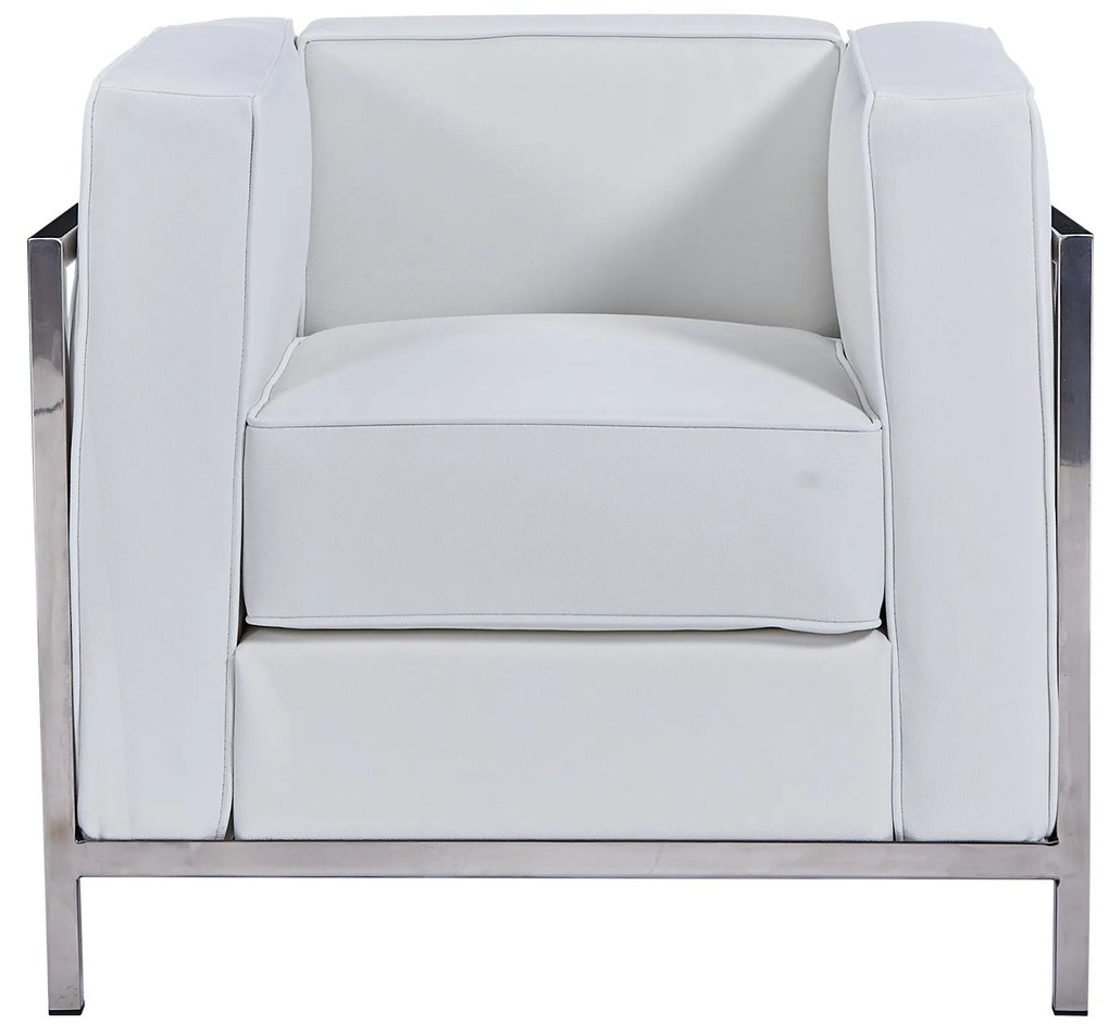 Poltrona LOBBY – 78x70x68 cm – Estrutura em Aço Inoxidável e Estofado