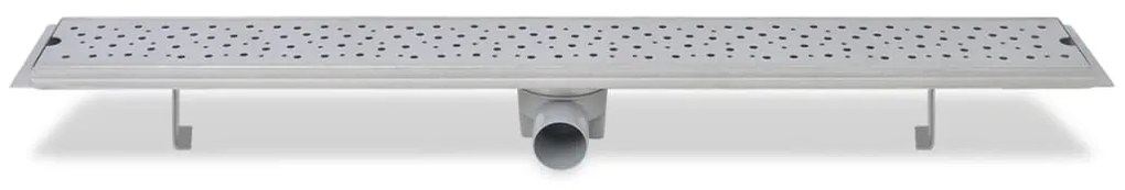 Dreno de chuveiro linear 2 pcs bolhas 930x140 mm aço inoxidável