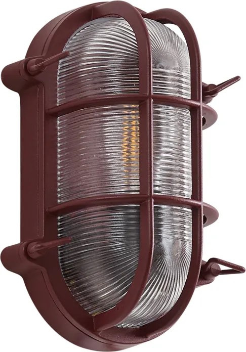 Candeeiro de Parede Exterior Vermelho Escuro IP44 - Noutica