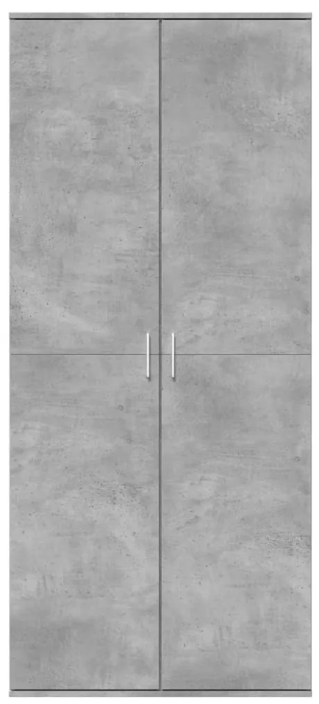 Armário alto 80x35x180 cm derivados de madeira cinza cimento