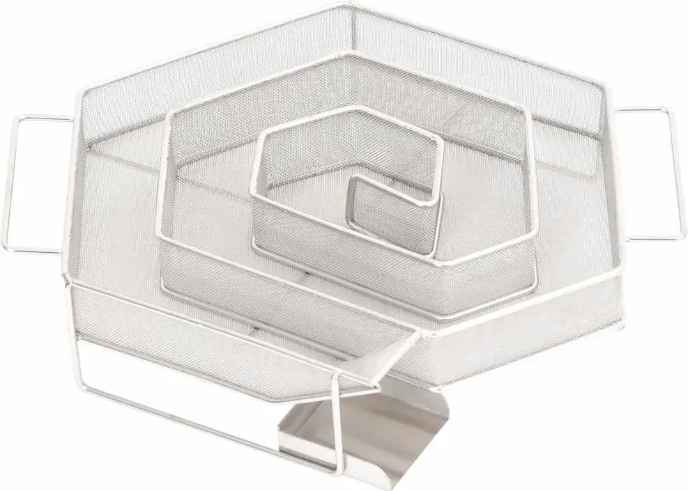 vidaXL Gerador de fumo frio hexagonal 22,5 cm aço inoxidável