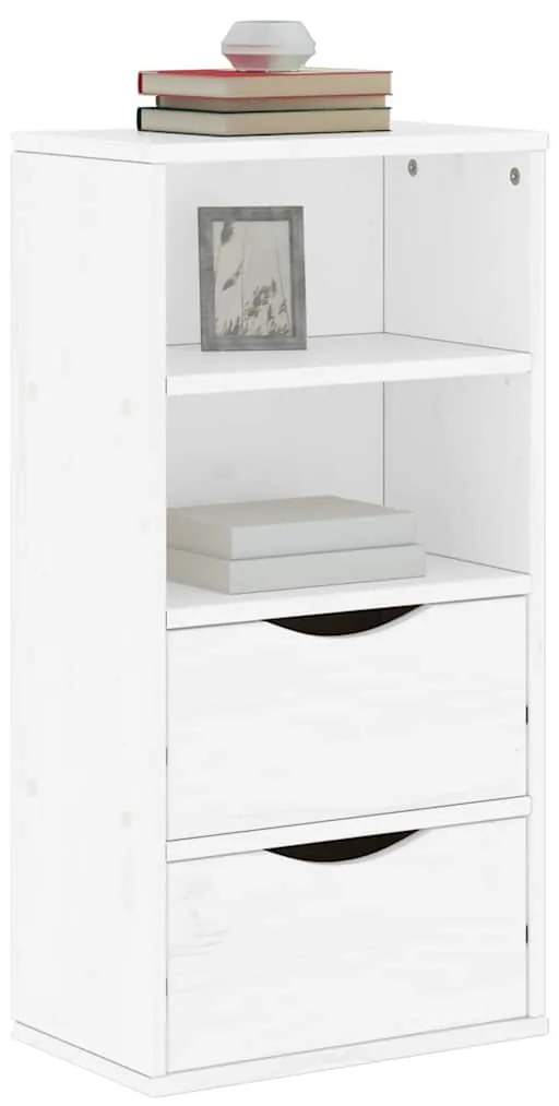 vidaXL Armário lateral com gavetas 40x24x79 cm pinho de madeira maciça