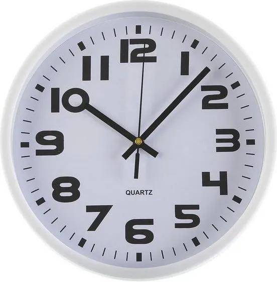 Relógio de Parede Plástico (3,8 x 25 x 25 cm) Branco