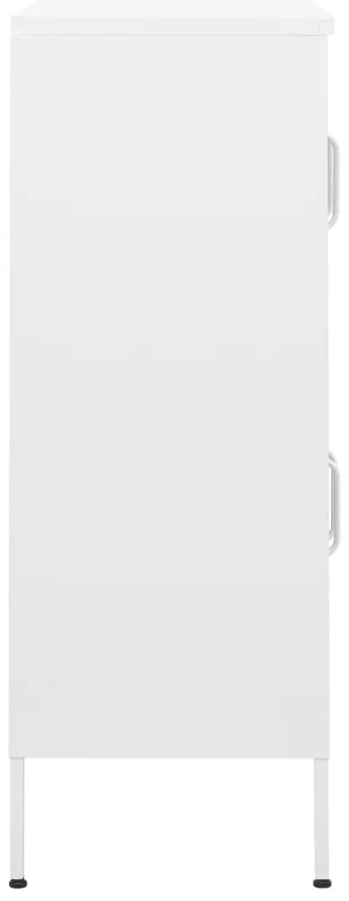 Armário de arrumação aço 80x35x101,5 cm branco