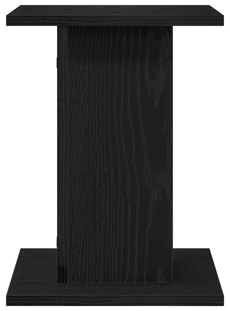 Suporte para Plantas vidaXL 2 pcs Preto Carvalho 30x30x40 cm Madeira d