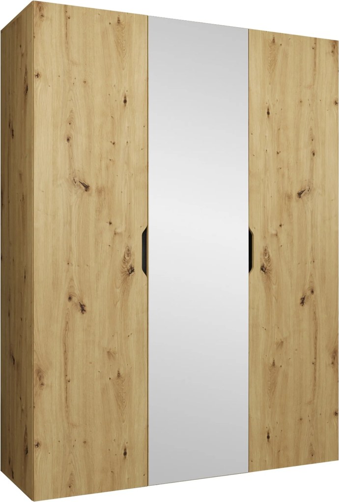 Roupeiro Hartford 512, Carvalho Artisan, 202x150x50cm, 109.5 kg, Portas para roupeiro: Com dobradiças