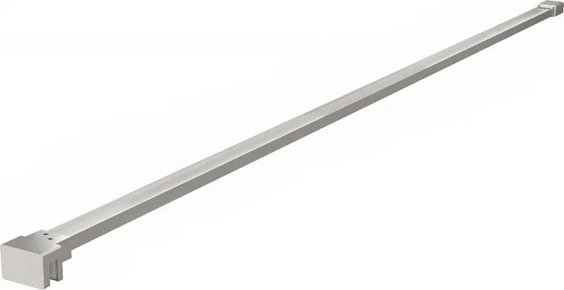 Mexen suporte simples para divisória de chuveiro 6-8 mm, níquel escovado - 800-01-97