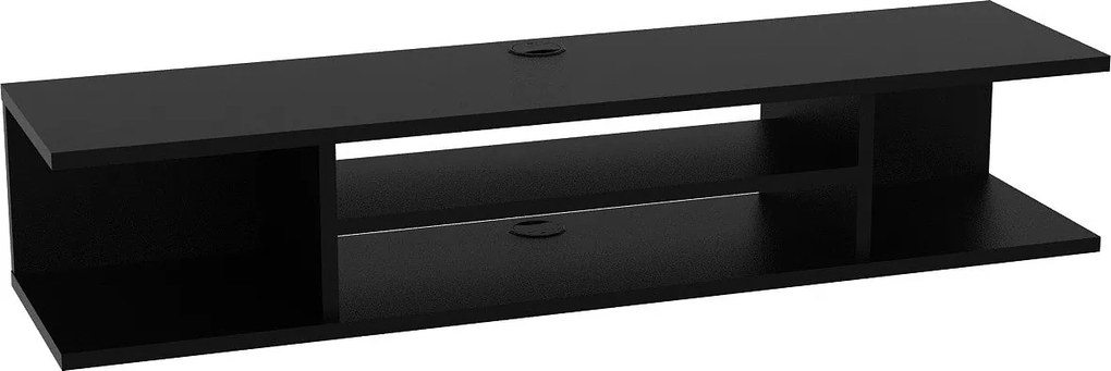 Móvel de TV Pivot – Preto – 120 cm x 23 cm x 29,5 cm