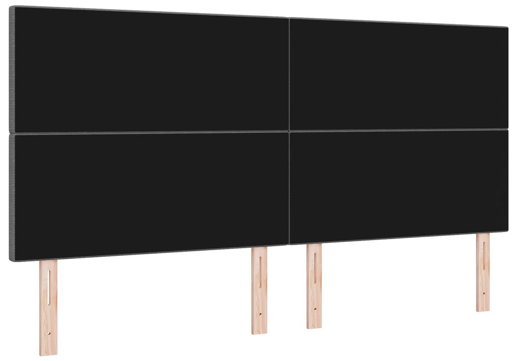 Cabeceira vidaXL Design Simples Cinza Claro 200 cm Tecido Corduroy