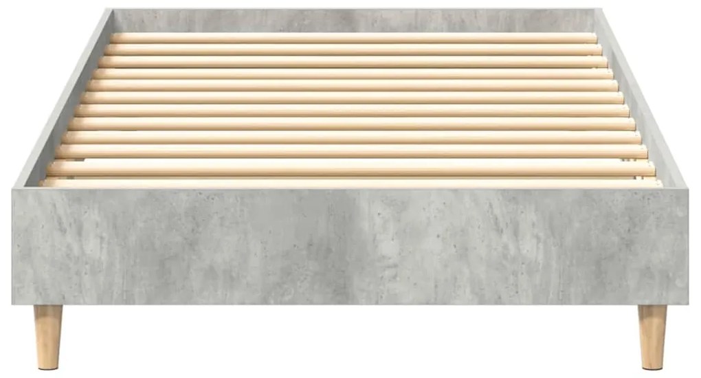 Estrutura de cama s/ colchão 90x190 cm cinza cimento