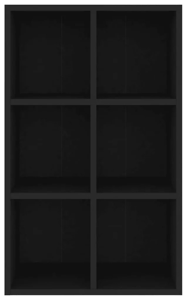 Estante/aparador 66x30x98 cm derivados de madeira preto