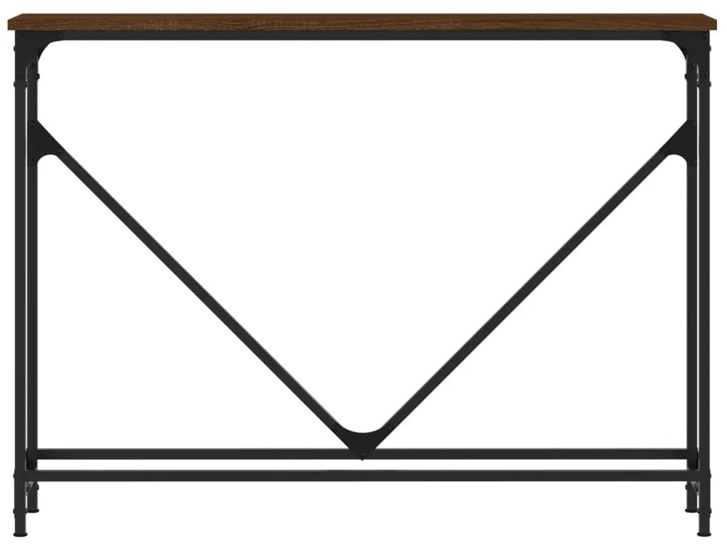 Consola de Entrada Louise - 102x22,5x75 cm - Cor Castanho - Derivados