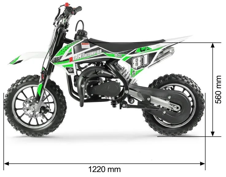 MOTO CRIANÇA 500W MX elétrica Laranja