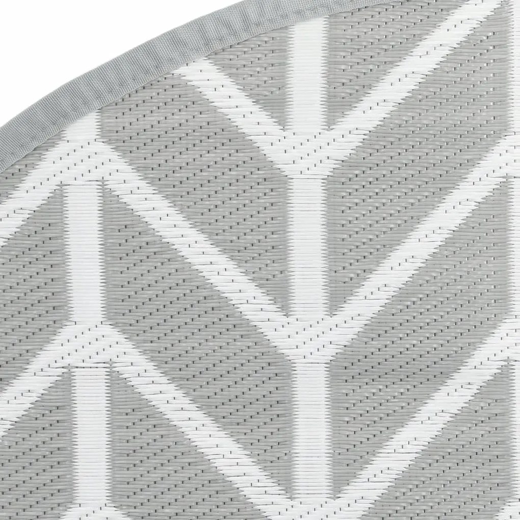 Tapete de exterior Ø120 cm ARAKIL PP cinzento