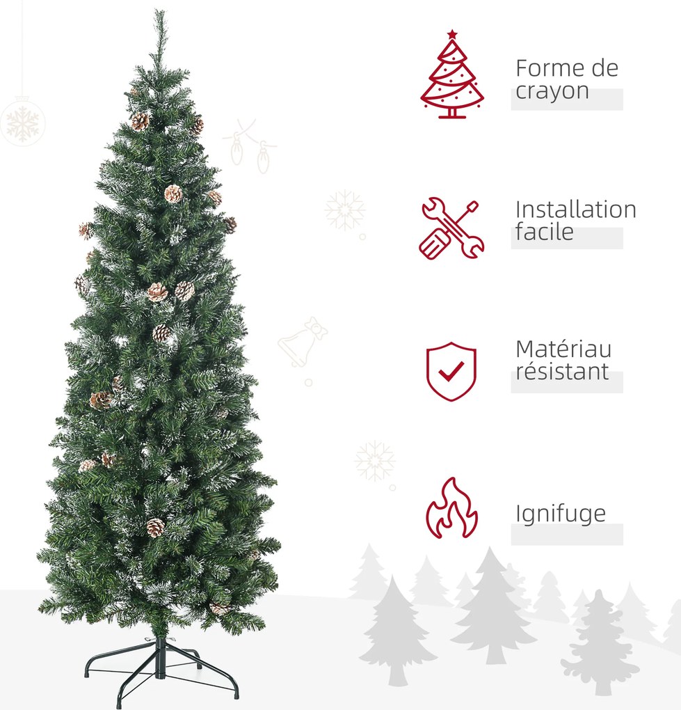 Árvore de Natal artificial com 618 ramos cobertos de neve, suporte em aço, com base dobrável em aço