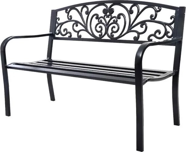 Banco de jardim 127 x 60 x 85 cm Ferro fundido decorado