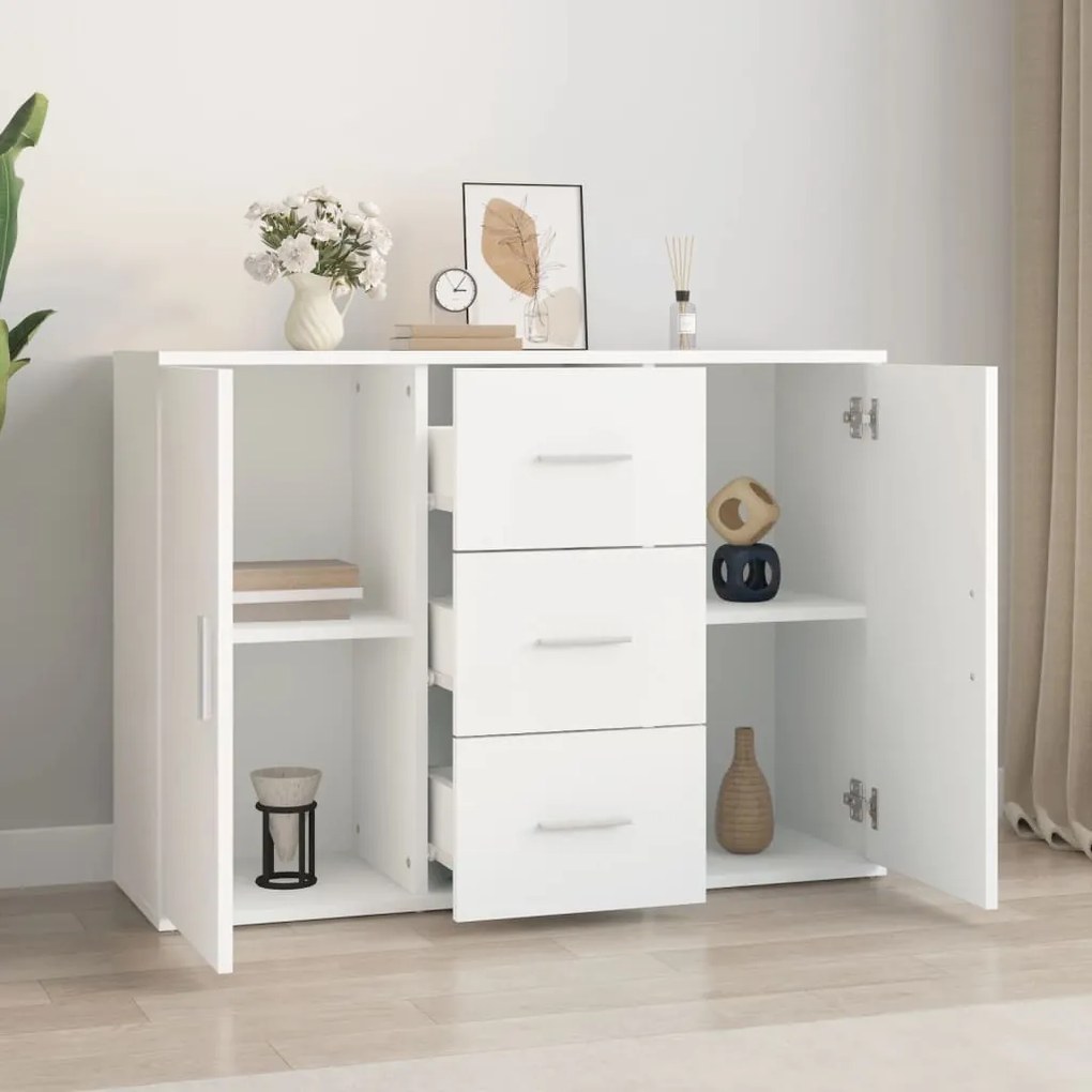 Aparador 91x29,5x65 cm derivados de madeira branco