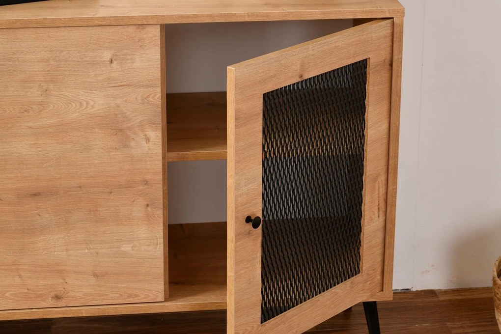 Console Wire – Oak – 180 cm x 81 cm x 41 cm