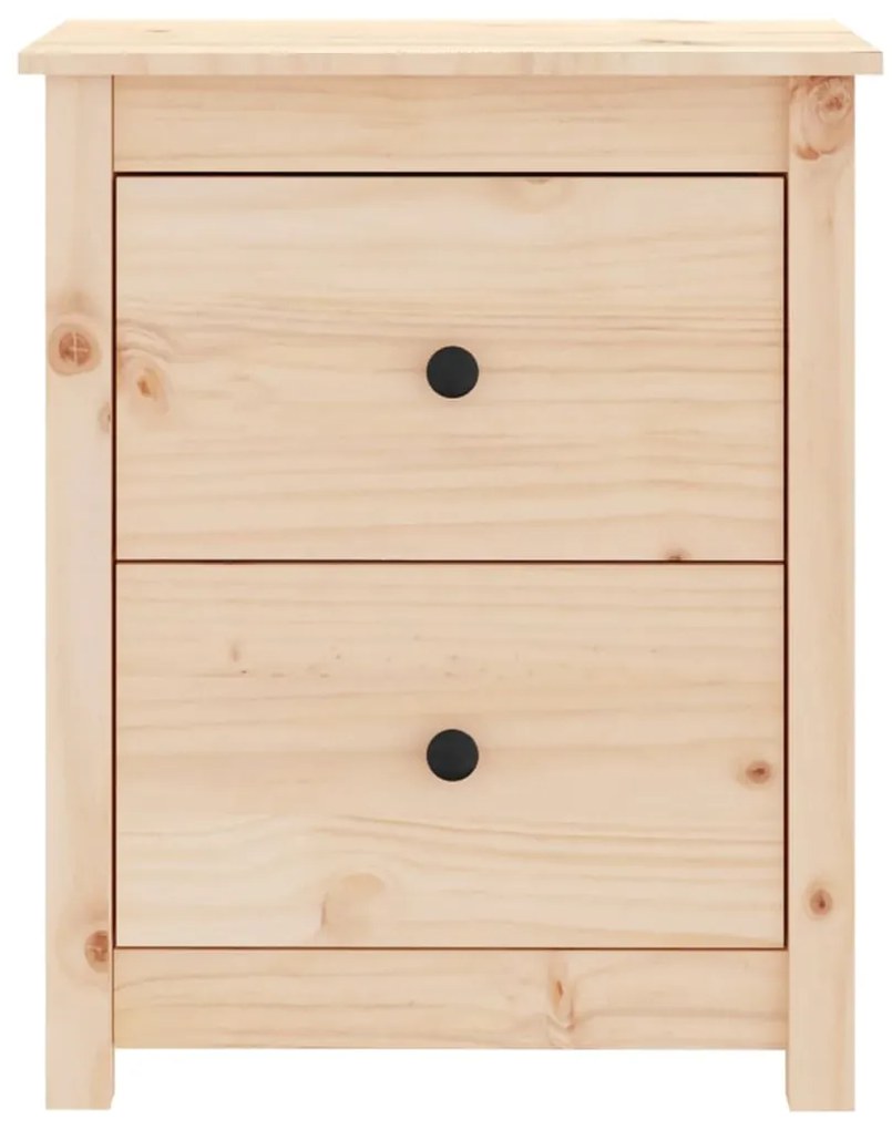 Mesa de cabeceira 50x35x61,5 cm madeira de pinho maciça