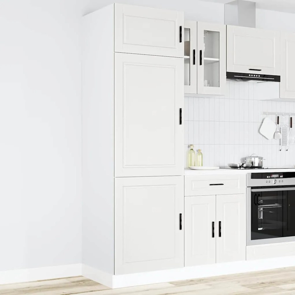 vidaXL Armário de cozinha Porto derivados de madeira branco
