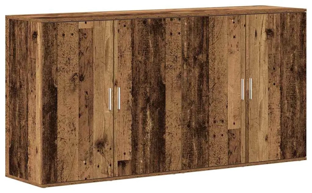 Cristaleiras 2 pcs Madeira Velha 79x38x80 cm Madeira Derivada