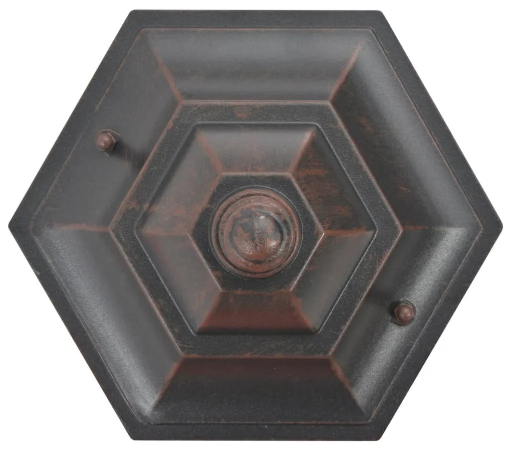 Candeeiros de pé para jardim 6 pcs E27 110 cm alumínio bronze