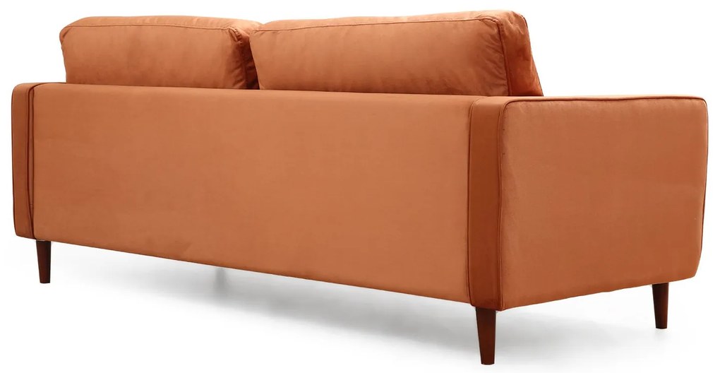 Sofá de 3 Lugares Rome – Laranja – 215x90x70 cm
