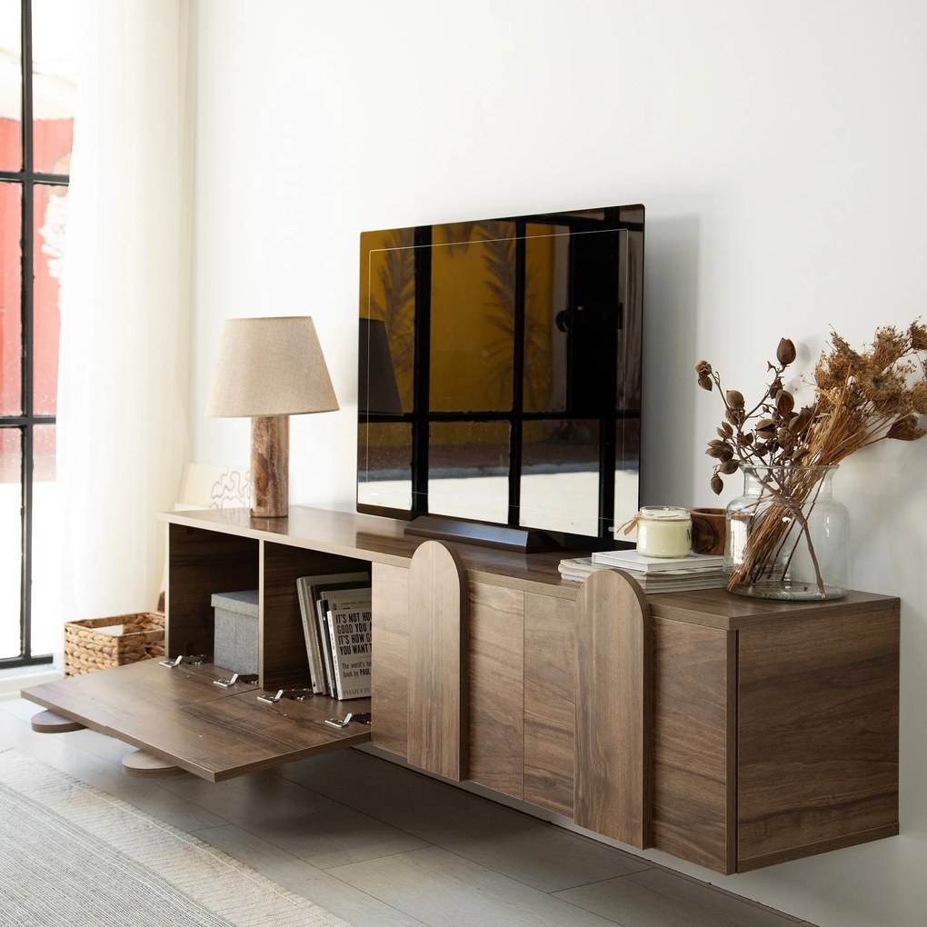 Móvel TV Stand New Line – Nogueira – 180 x 35 x 35 cm